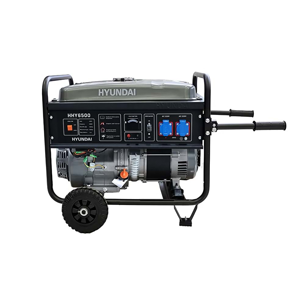 Hyundai Hhy6500 Benzinli Jeneratör 5500 Watt İpli, Avr’li, Sessiz Çalışma