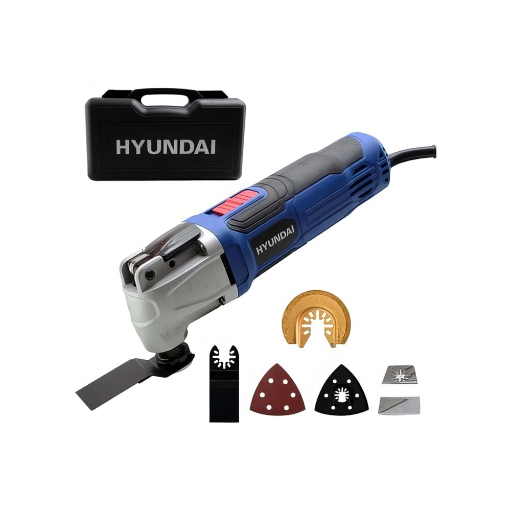 Hyundai HMLT260 Fonksiyonel Raspalama 260W Derz Kazıma Bıçağı Hediyeli