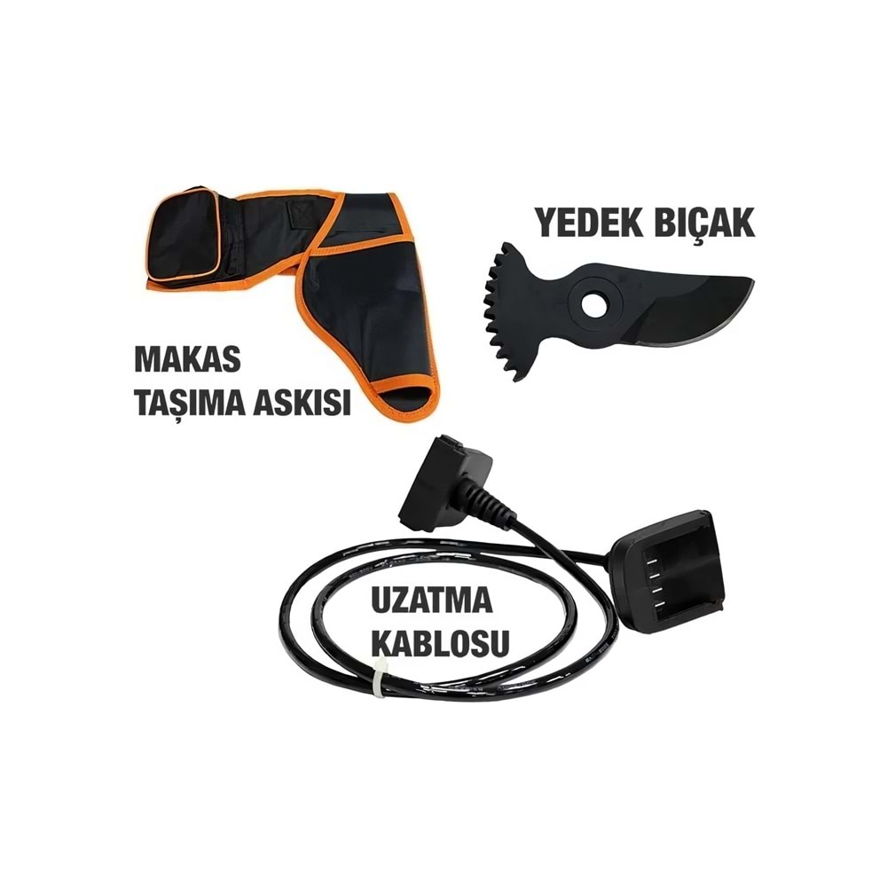 Hyundai LaserCut 45XP Akülü Budama Makası 45 mm Çift Akü Dijital Gösterge