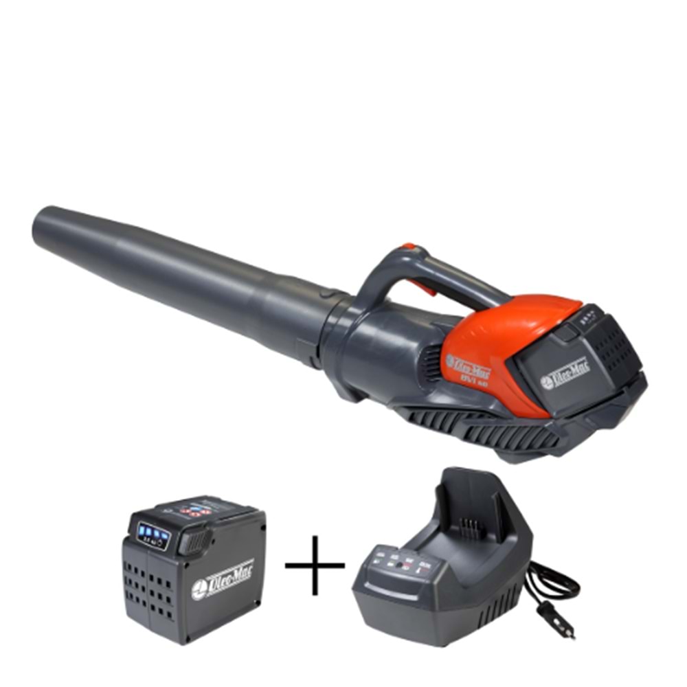 OLEO-MAC BVİ 60 AKÜLÜ ÜFLEME MAKİNESİ 2.0Ah+ŞARJ CİHAZI