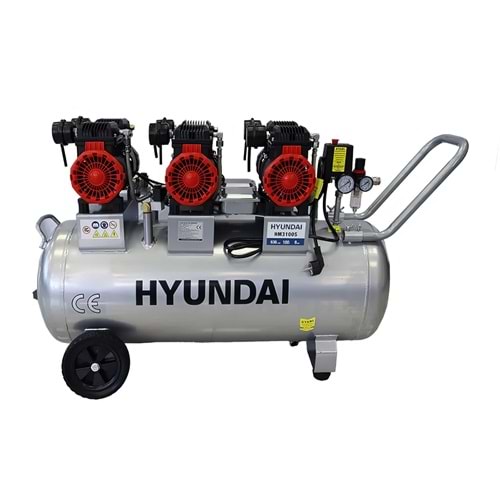 Hyundai HM3100S Sessiz ve Yağsız Hava Kompresörü 6HP 100LT