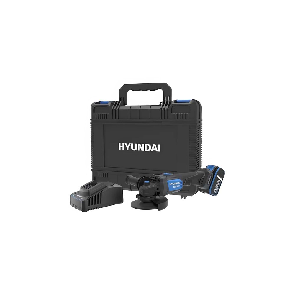 Hyundai Ag20x-125ft Akülü Taşlama Kömürsüz 125mm 1X4Ah