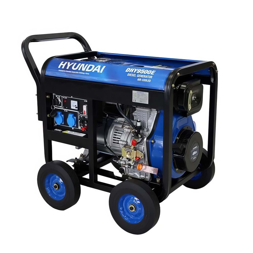 Hyundai DHY9500E Dizel Jeneratör – 7.5 kVA Güç, Yüksek Performans ve Dayanıklılık