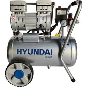 Hyundai Hm1024s Hava Kompresörü Sessiz Yağsız 750W 24 Lt