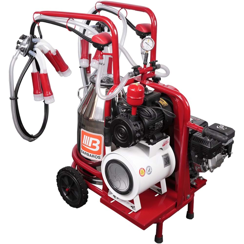 Çift Sağım Tek Güğüm İnek Sağım Makinesi Benzinli-Elektrikli Model