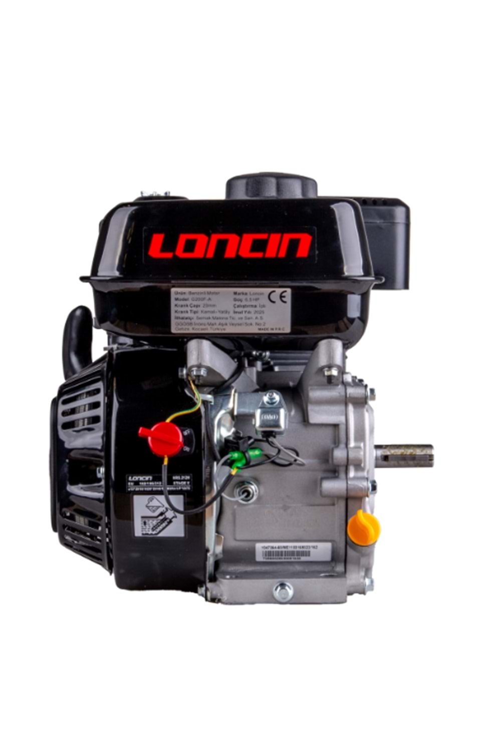 LONCIN G200F-A EUR5 BENZİNLİ MOTOR 6.5HP İNŞAAT TİPİ